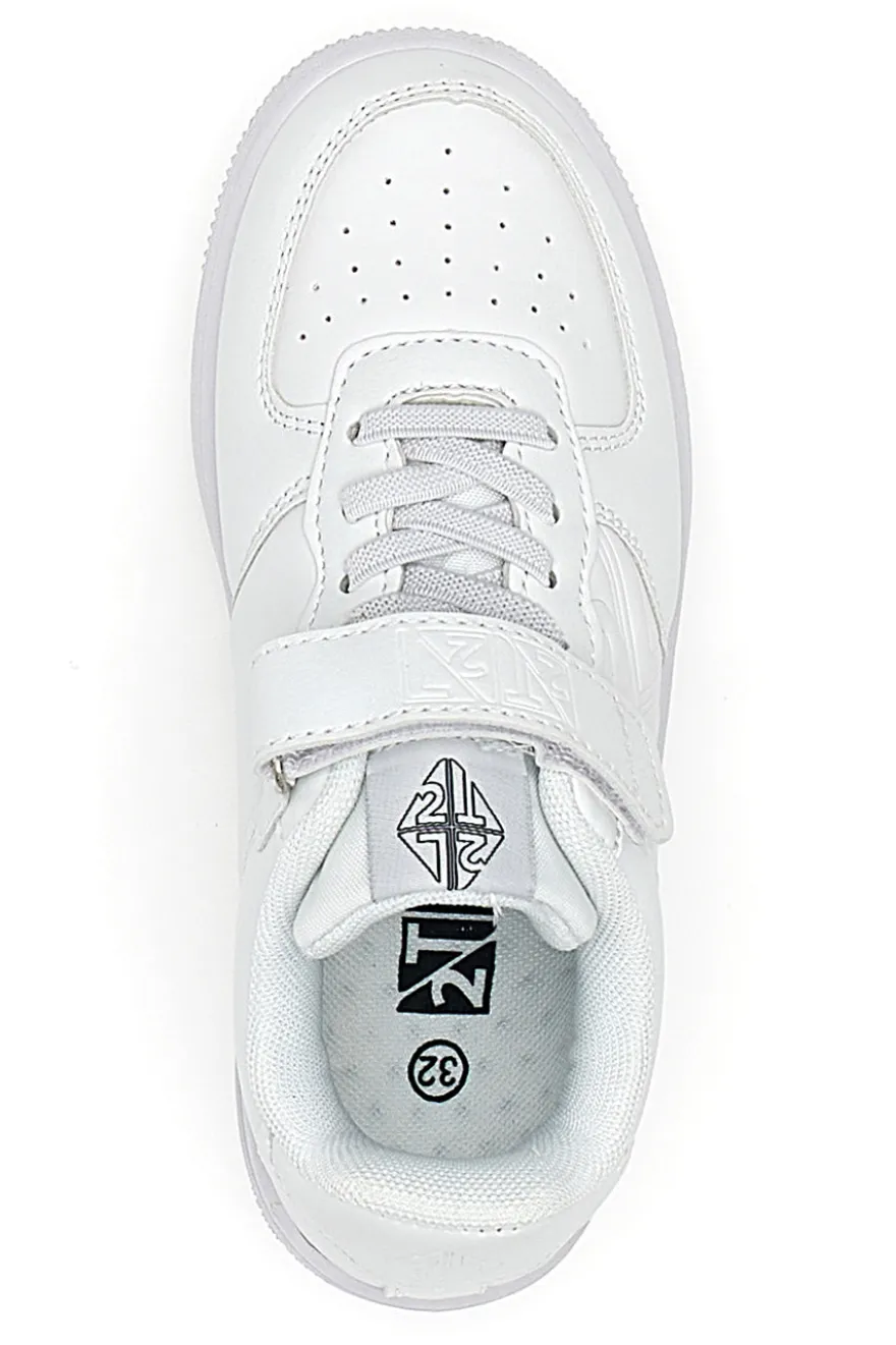 Sneakers Bianche con Velcro da Bimbi 2T2L 4713