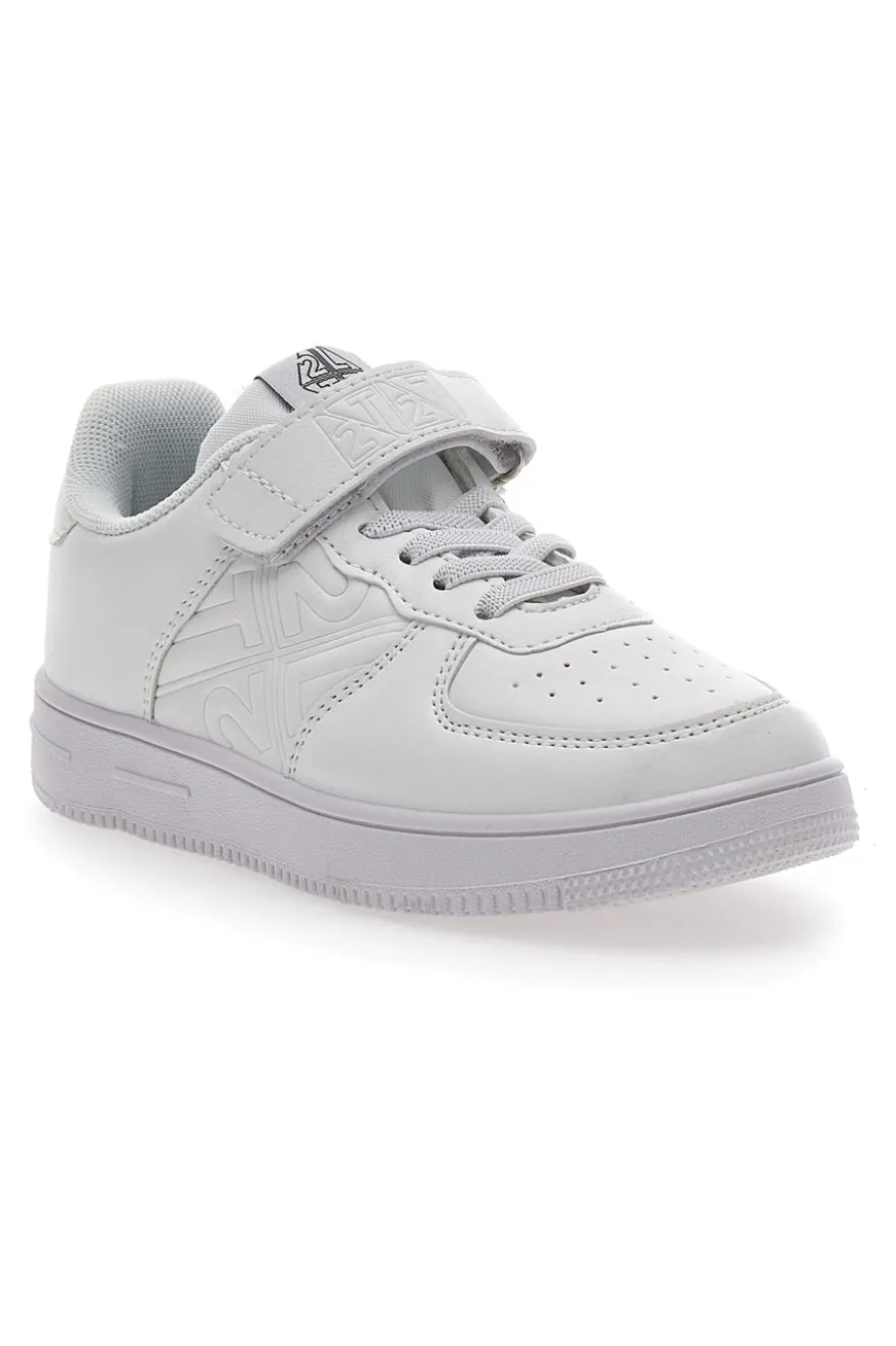 Sneakers Bianche con Velcro da Bimbi 2T2L 4713