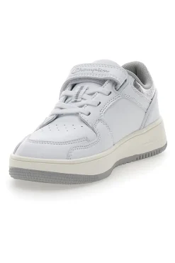 Sneakers Bianche Con Velcro Champion Rd18 Foil Low Ps