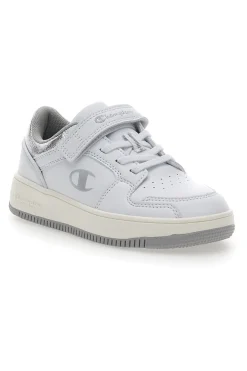 Sneakers Bianche Con Velcro Champion Rd18 Foil Low Ps