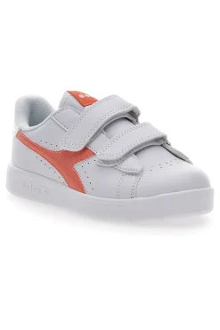 Sneakers Bianche con Velcro Diadora Game Step P PS Girl