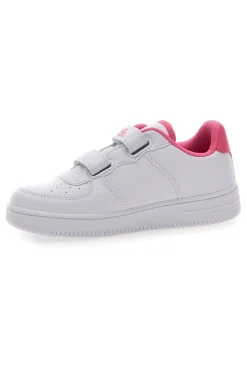 Sneakers Bianche con Velcro e Dettagli Colorati PITT KIDS K191562