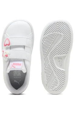 Sneakers Bianche con Velcro e Dettagli Marini Puma Smash 3.0 Badges V Inf
