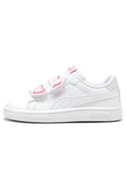 Sneakers Bianche con Velcro e Dettagli Marini Puma Smash 3.0 Badges V Inf