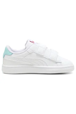 Sneakers Bianche con Velcro e Dettagli Marini Puma Smash 3.0 Badges V Inf