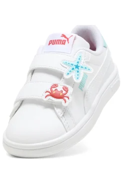 Sneakers Bianche con Velcro e Dettagli Marini Puma Smash 3.0 Badges V Inf