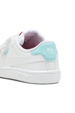 Sneakers Bianche con Velcro e Dettagli Marini Puma Smash 3.0 Badges V Inf