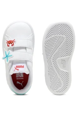 Sneakers Bianche con Velcro e Dettagli Marini Puma Smash 3.0 Badges V Inf