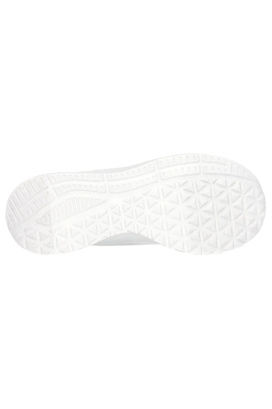 Sneakers bianche con zeppa interna e Memory Foam Skechers Uno Lite - Lite Work