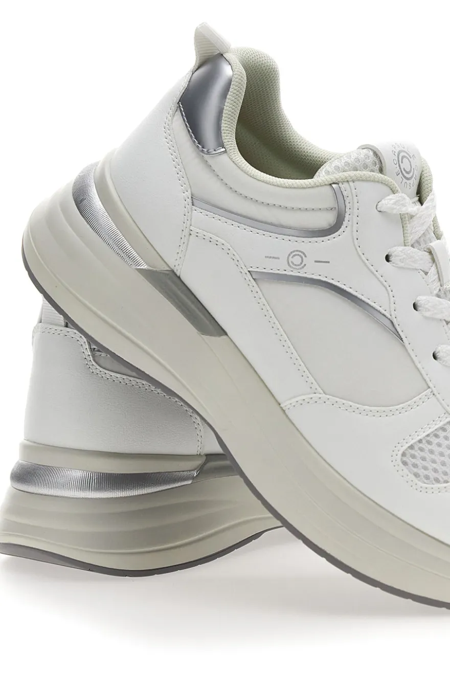 Sneakers Bianche con zeppa comfort Pittarello capsule Kendy