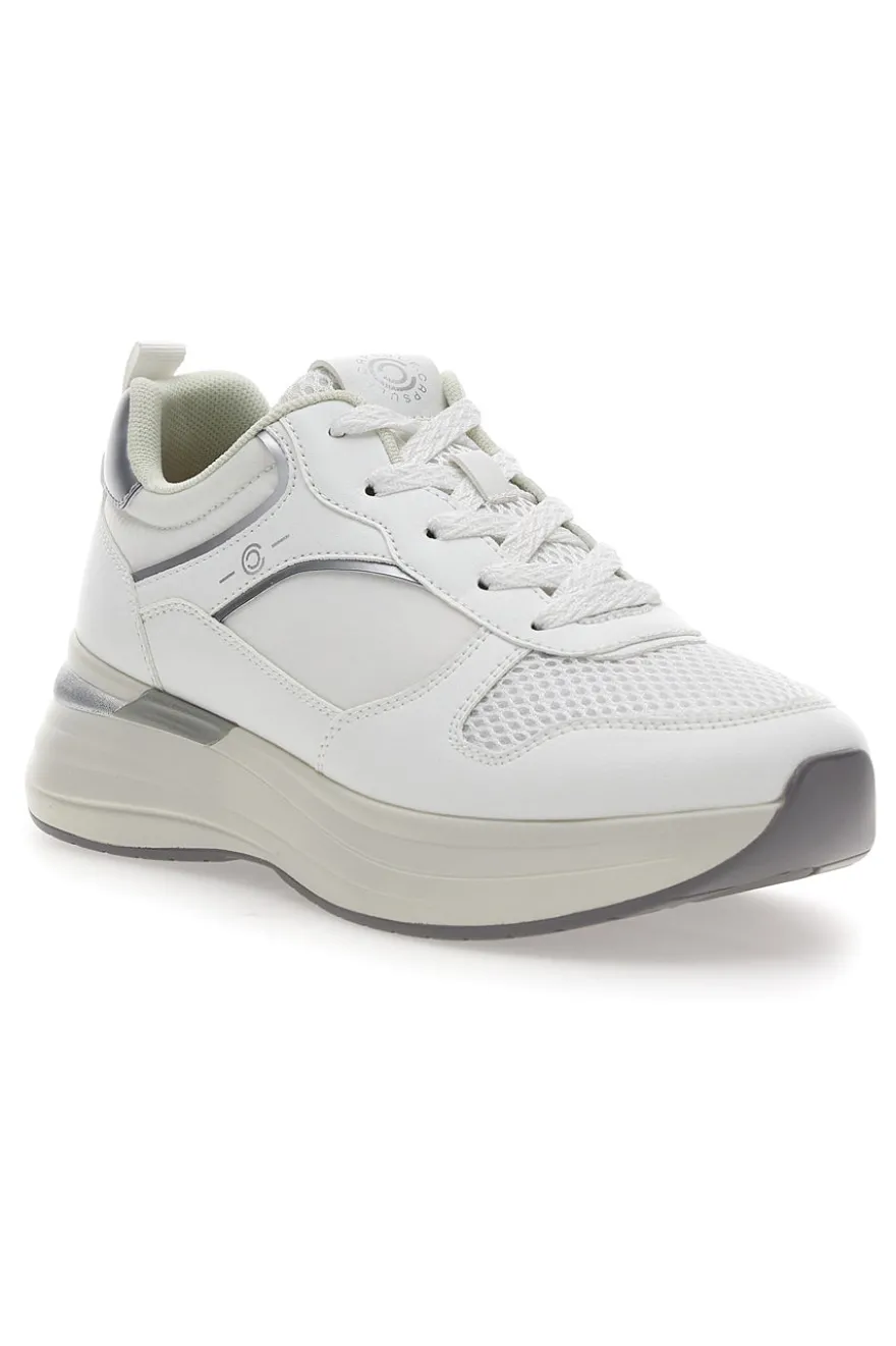 Sneakers Bianche con zeppa comfort Pittarello capsule Kendy