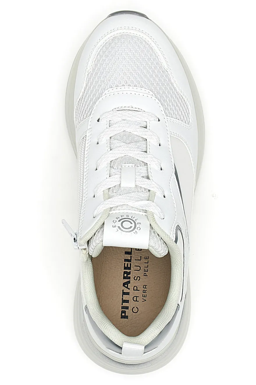 Sneakers Bianche con zeppa comfort Pittarello capsule Kendy