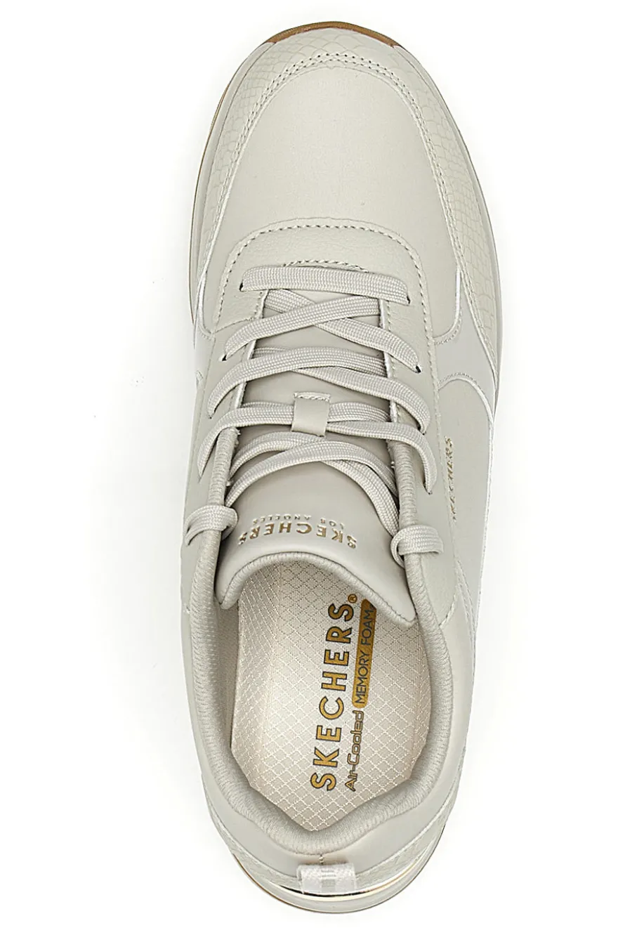 Sneakers Bianche con Zeppa SKECHERS BILLION 2 FINE SHINE