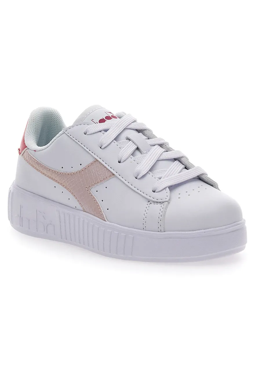 Sneakers Bianche da Bambin* Diadora Game Step PS Glazed