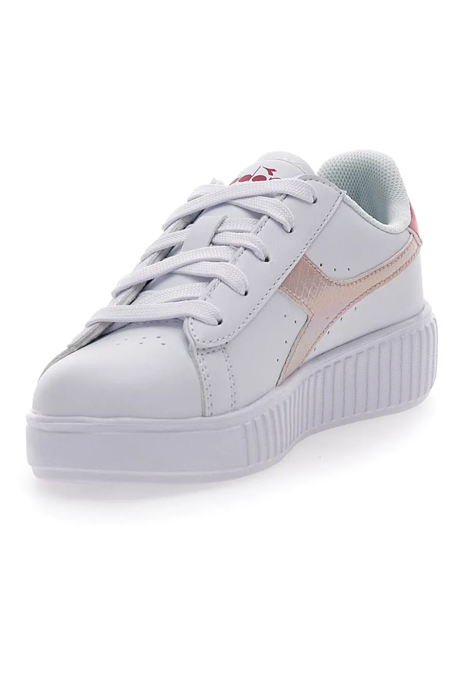 Sneakers Bianche da Bambin* Diadora Game Step PS Glazed