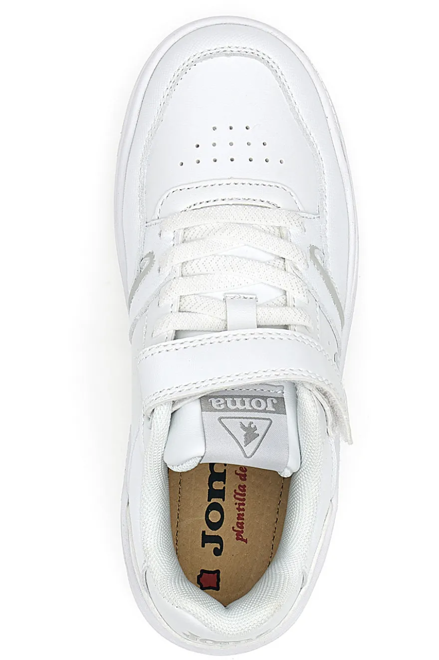 Sneakers Bianche da Bimbi Joma Platea Low Jr 2420