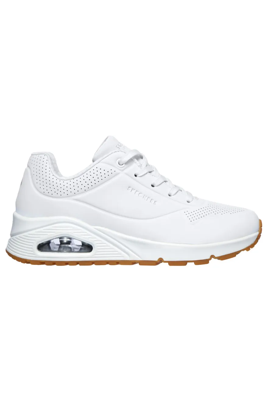 Sneakers Bianche da Donna Skechers Uno-Stand on Air
