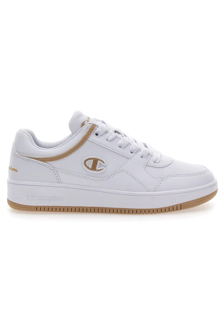 Sneakers bianche dettaglio beige CHAMPION RD18 LOW