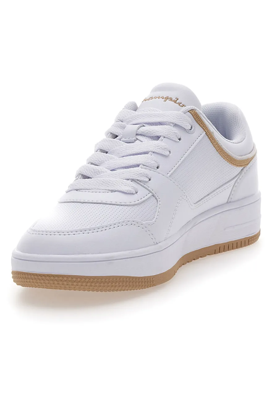 Sneakers bianche dettaglio beige CHAMPION RD18 LOW
