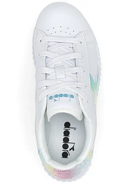 Sneakers Bianche e Arcobaleno Diadora Game Step PS