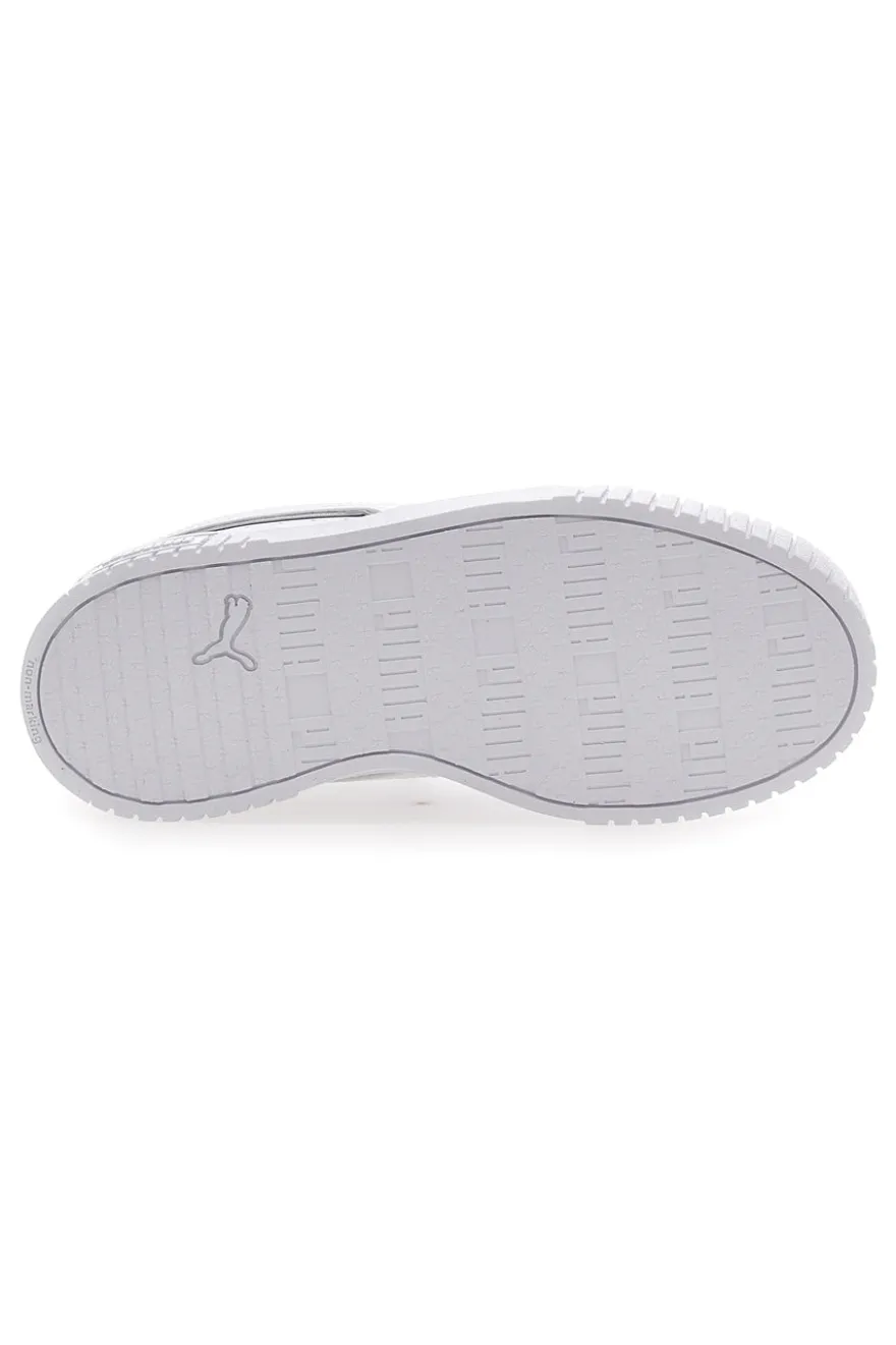 Sneakers Bianche e Argento Platform Puma Carina 2.0 Pop Up Mtllcs Ps