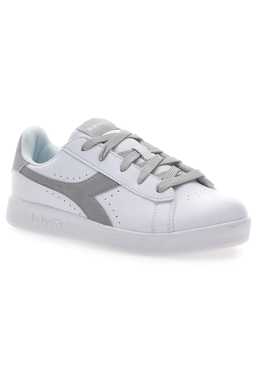 Sneakers Bianche e Argento con Lacci DIADORA GAME P CAMO GS