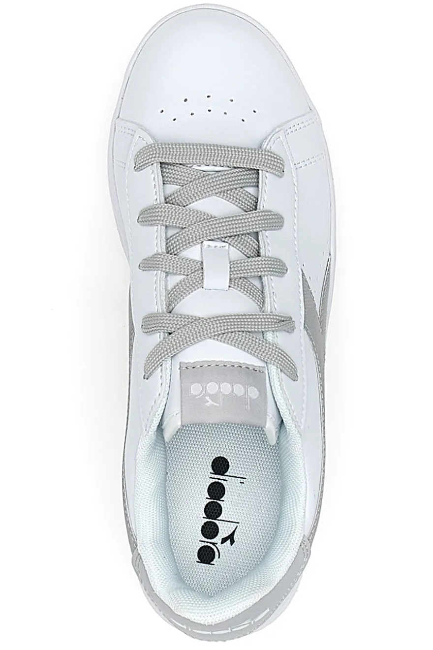 Sneakers Bianche e Argento con Lacci DIADORA GAME P CAMO GS