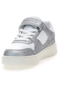 Sneakers bianche e argento con strappo Champion RD18 Bubble G PS