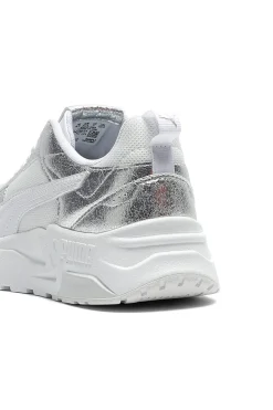 Sneakers bianche e argento in mesh Puma Trinity 2 Lt Metallic Whisper