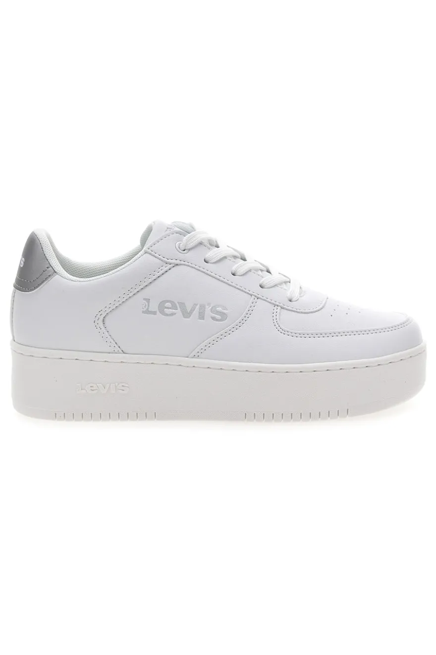 Sneakers Bianche e Argento con Platform LEVI'S NEW UNION BOLD