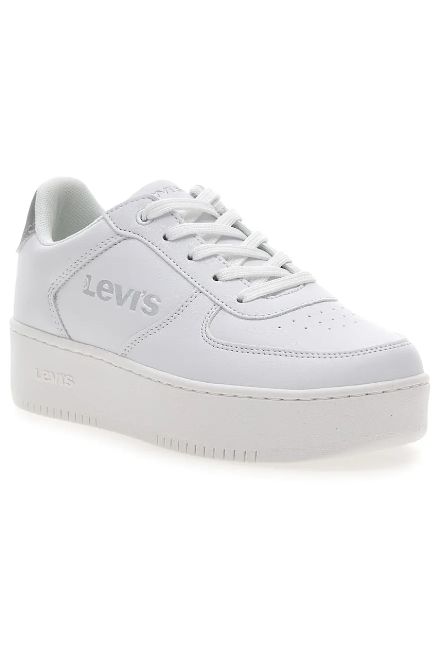 Sneakers Bianche e Argento con Platform LEVI'S NEW UNION BOLD