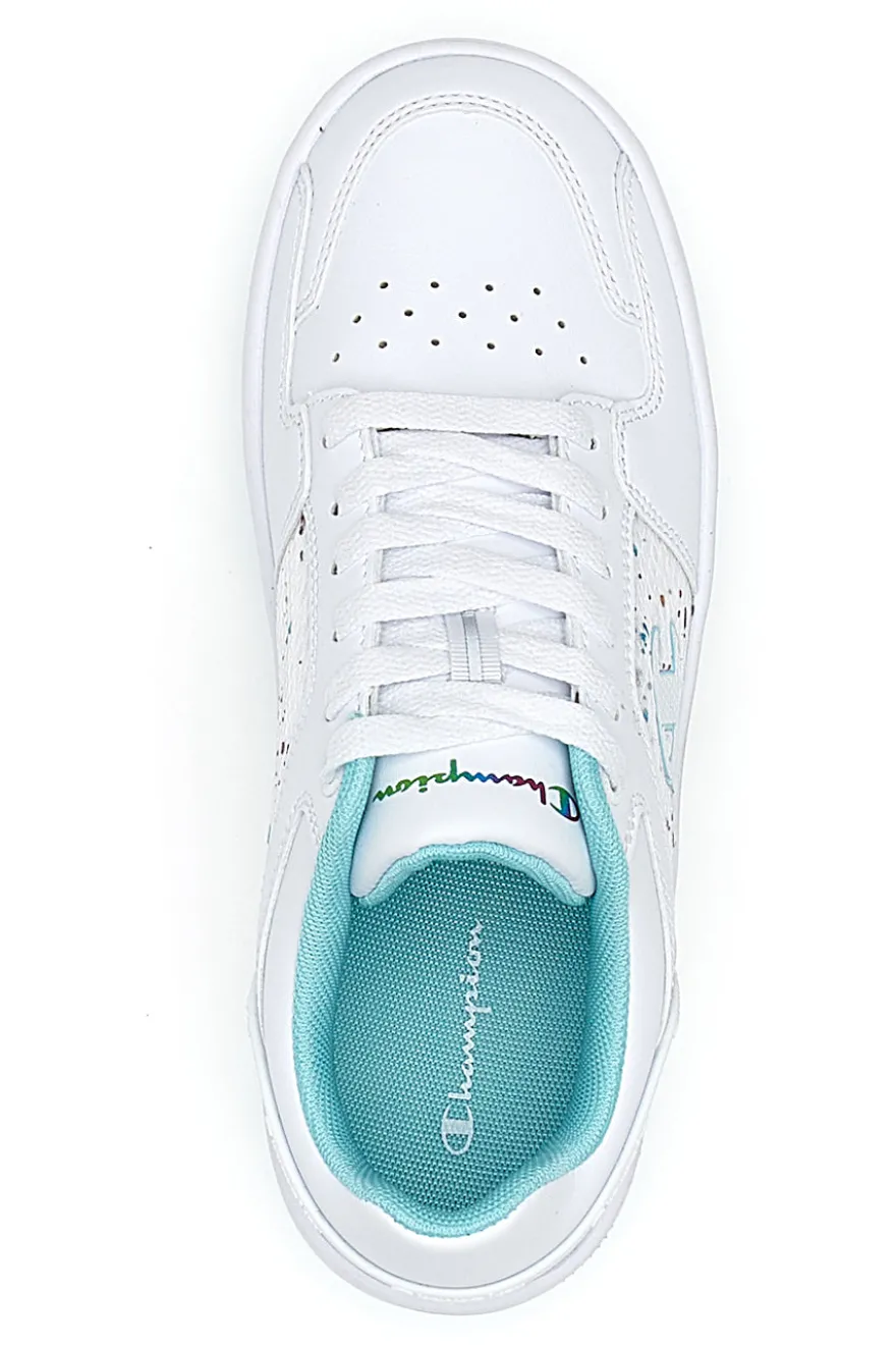 Sneakers Bianche e Azzurre Champion Rebound Platform Abstract G PS
