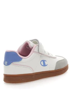 Sneakers Bianche e Azzurre Con Logo Laterale Champion Prestige Mix G Ps