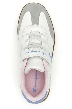 Sneakers Bianche e Azzurre Con Logo Laterale Champion Prestige Mix G Ps