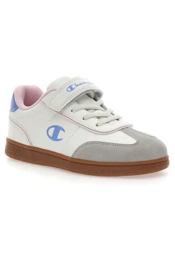 Sneakers Bianche e Azzurre Con Logo Laterale Champion Prestige Mix G Ps