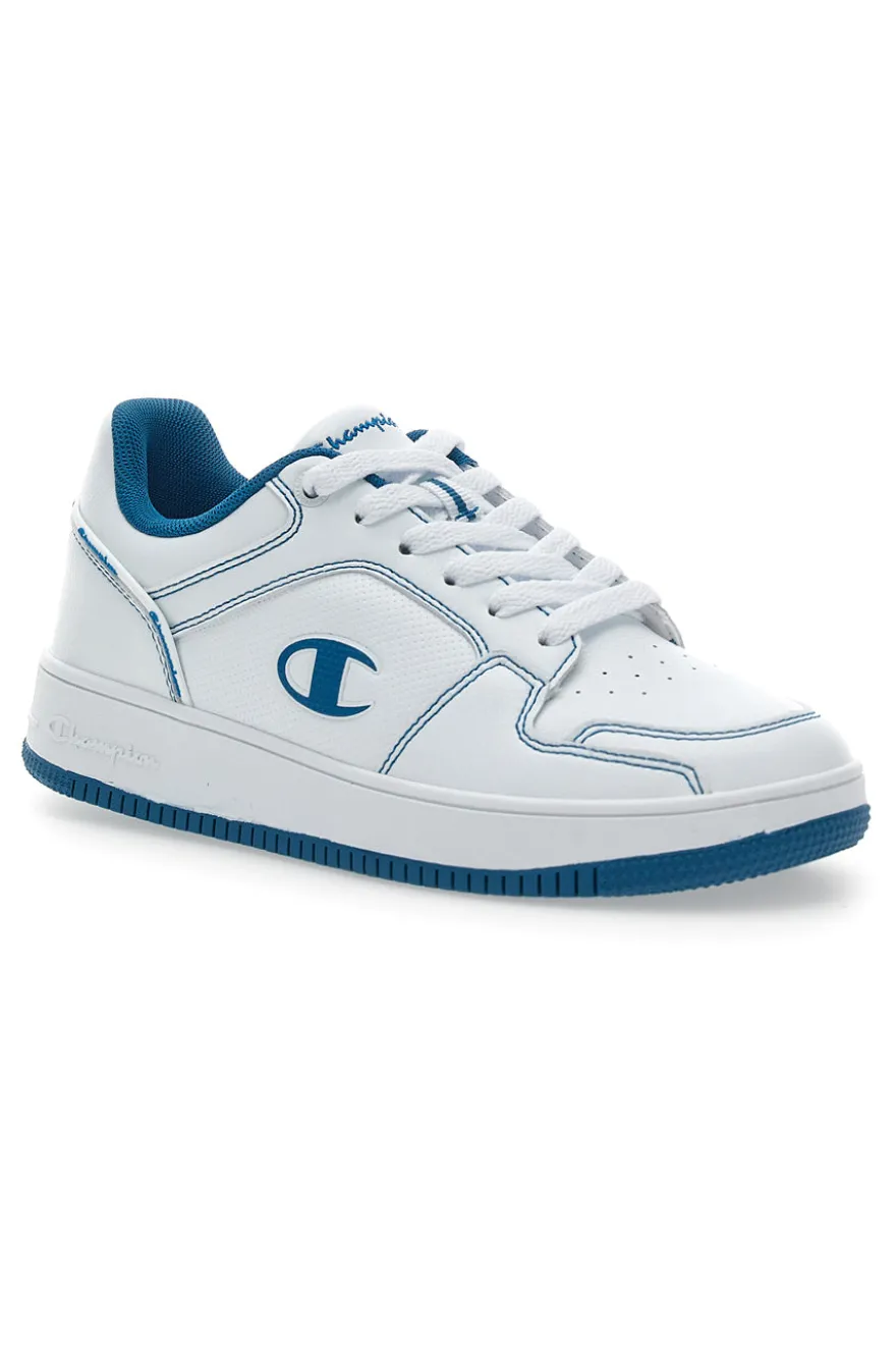 Sneakers Bianche e Azzurre Champion RD18 2 Low B Gs