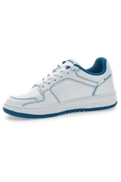 Sneakers Bianche e Azzurre Champion RD18 2 Low B Gs