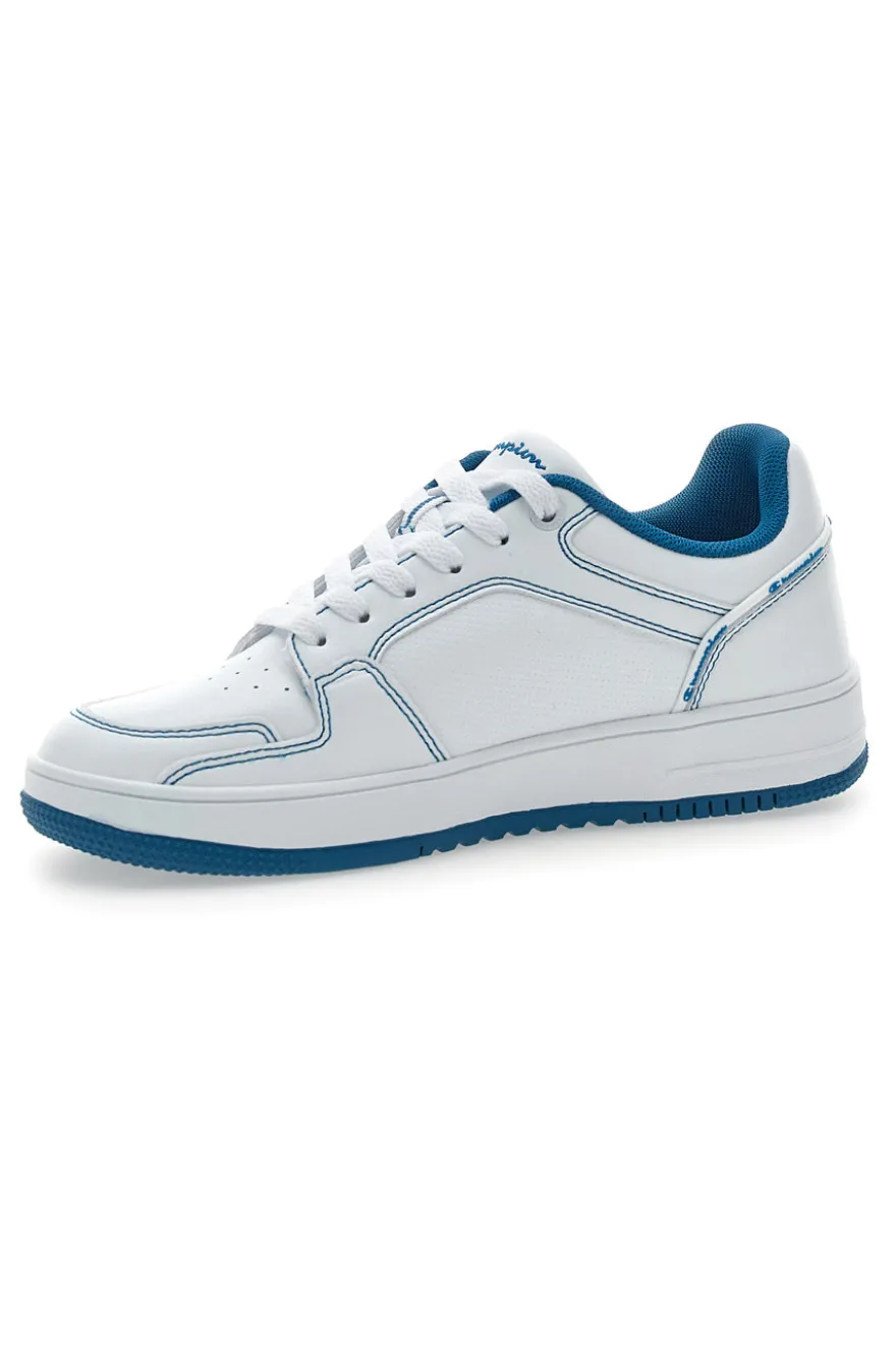 Sneakers Bianche e Azzurre Champion RD18 2 Low B Gs