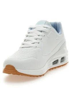 Sneakers Bianche e Azzurre Con Bolla ad Aria Everlast Ev822