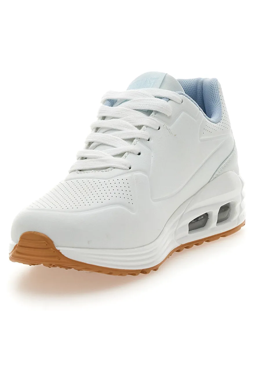 Sneakers Bianche e Azzurre Con Bolla ad Aria Everlast Ev822
