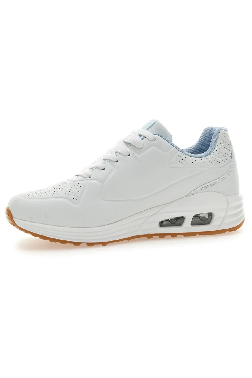Sneakers Bianche e Azzurre Con Bolla ad Aria Everlast Ev822
