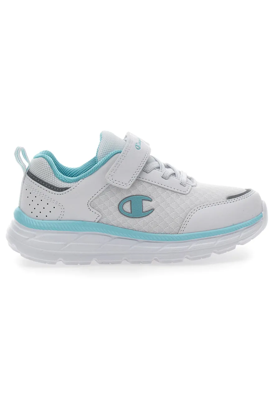 Sneakers Bianche e Azzurre Con Strappo Champion FX III G PS