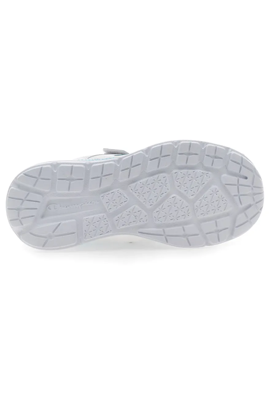 Sneakers Bianche e Azzurre Con Strappo Champion FX III G PS