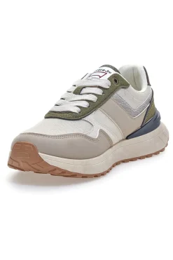 Sneakers Bianche e Beige multicolore suola zigrinata Carrera CAM45939J6377