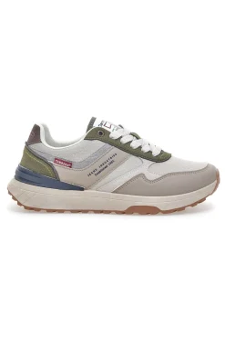 Sneakers Bianche e Beige multicolore suola zigrinata Carrera CAM45939J6377