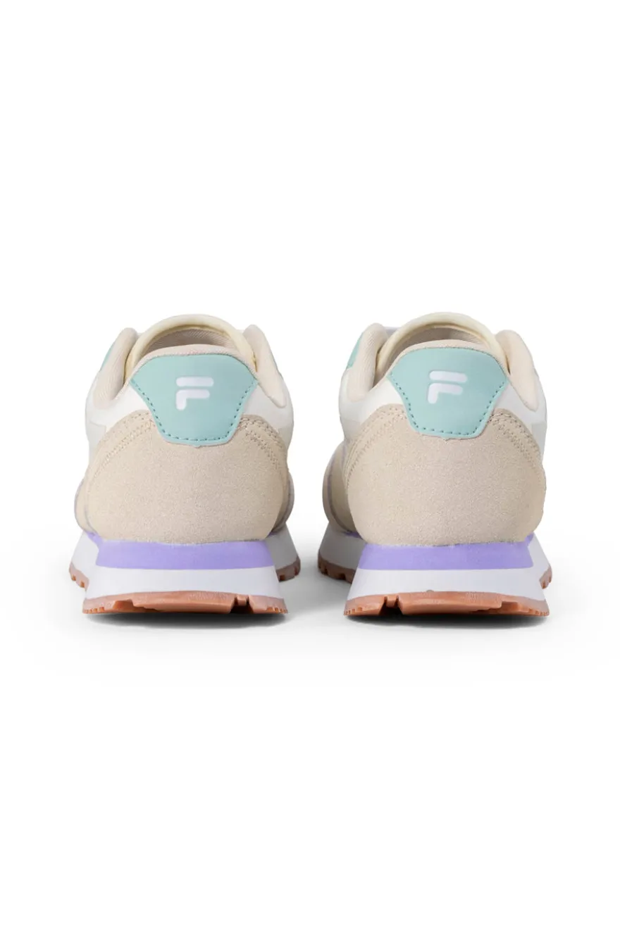 Sneakers bianche e beige con suola a contrasto FILA COURTBAY