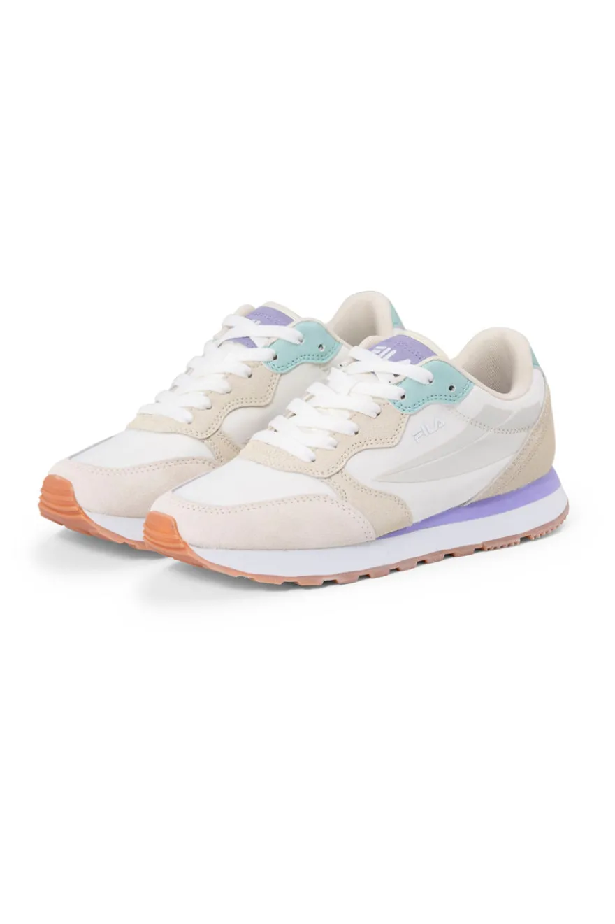 Sneakers bianche e beige con suola a contrasto FILA COURTBAY