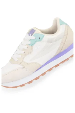 Sneakers bianche e beige con suola a contrasto FILA COURTBAY
