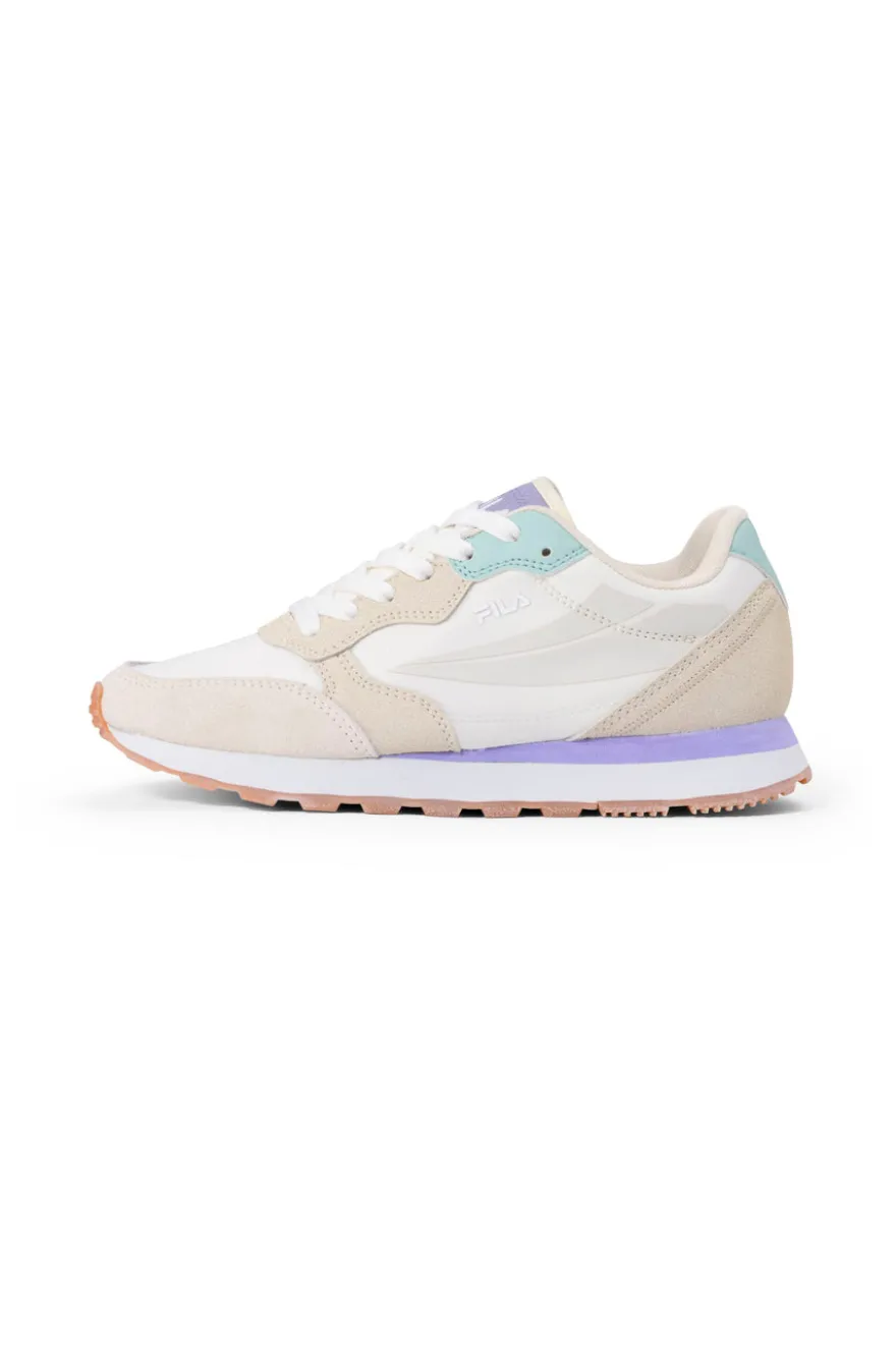 Sneakers bianche e beige con suola a contrasto FILA COURTBAY