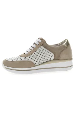 Sneakers Bianche e Beige Prima Riga 21668FAST